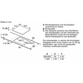 Siemens EH645BFB6E Induktionskochfeld Autark