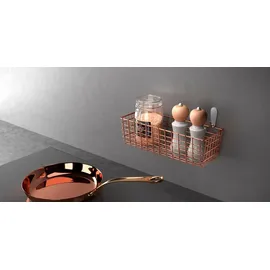 Gravidus Hängekorb Ablagekorb Deko Metall 33 x 12 x 9 cm braun