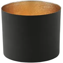 Chennai Windlicht L schwarz/gold
