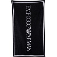 Emporio Armani Unisex Swimwear Towel, Black, One Size