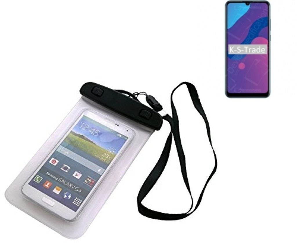 K-S-Trade Schutz Hülle Handy Hülle Kompatibel mit Huawei Honor Play 9A Beach Bag wasserdicht 16cm x 10cm Schutzhülle Staub Sand Flachwasser