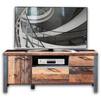 Stella Trading Innostyle CARDIFF TV-Lowboard Holzwerkstoff Used Style Optik (dark) 154x62x50 cm