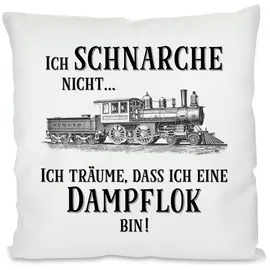 Herzbotschaft Dekokissen 40 x 40 cm Weiß