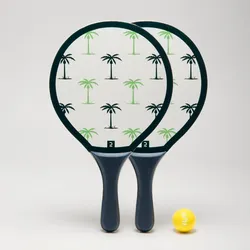 Beachtennis Set Woody Racket weiss WEISS|GRÜN No Size