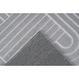 Kayoom Calma 125 Kurzflorteppich 160 x 220 cm Silber