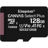 Kingston microSDXC Canvas Select Plus 128GB Class 10 A1 V10 + SD-Adapter