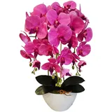 Damich 3pgz künstliche Orchidee, rosa, aus Gummi, wie lebendig