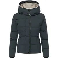 Ragwear Damen, Wasserdichte Steppjacke mit abnehmbarer Kapuze Gleama Melange YOUMODO Dark Grey Gr. S - S