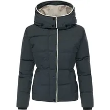Ragwear Damen, Wasserdichte Steppjacke mit abnehmbarer Kapuze Gleama Melange YOUMODO Dark Grey Gr. S - S