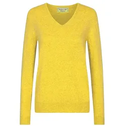 Cashmere & Silk Co. Damen Pullover V-Auschnitt gelb