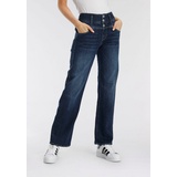 Herrlicher Straight-Jeans RAYA mit seitlichen Keileinsätzen für eine streckende Wirkung blau 29