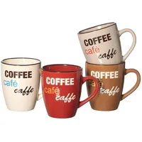 Ritzenhoff & Breker Kaffeetasse 0,39 l Braun 4 St.