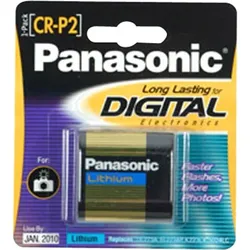 Panasonic CR-P2 Photo Batterie CR-P2P, CRP2P, CR-P2PEP, 6Volt