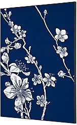 SHOWDOWN Textile Wanddekoration Japanische Kirschblüte Mehrfarbig Aluminium