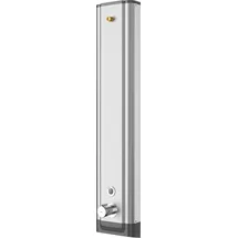 KWC AR Duschpaneel, F5, elek., Edelstahl, Therm., f. Duschkopf, f. Batt./Netzteil