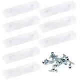 sossai® Möbelfuß Möbelgleiter in Transparent mit Schrauben, (8-St), 50x14x5mm