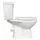 Sanicomfort Stand-WC mit WC-Sitz Weiß spülrandlos