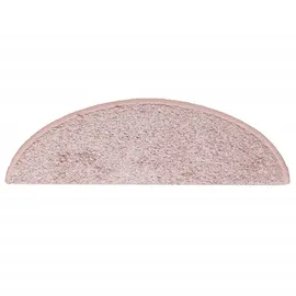 vidaXL Treppenmatten 15 Stk. Hellrosa 65x21x4 cm