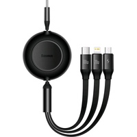 Baseus Bright Mirror 4 USB-C 3-in-1 cable for micro USB / USB-C / Lightning 100W / 3.5A 1.1m (Black)