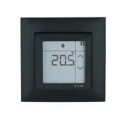 Eaton 195247 Raumcontroller Touch Komplett, Tiefschwarz CPAD-00/199