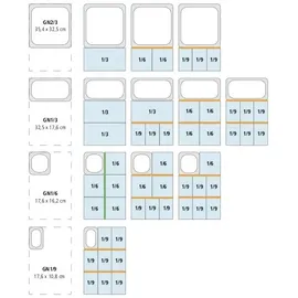APS GN-Behälter silber 1,25 l, 1 St.