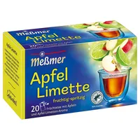 Meßmer Apfel-Limette 20 Teebeutel | Vegan | Glutenfrei |