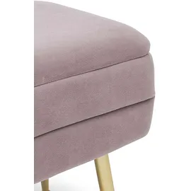 BIZZOTTO Sitzbank Pavlina Samt Rosa 50 x 42 x 34 cm