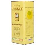 Le Fascine 100% italienisches Pugliese Natives Olivenöl Extra aus provenzalischen Oliven (5 Liter Dose)