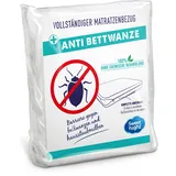 Sweet Night Sweetnight - Vollmatratzenbezug 140x200 cm | Anti-Wanzen und Anti-Milben | Renove-Matratze: Schützt Ihre Matratze vollständig | Stille | Reißverschluss | Ohne chemische Behandlung