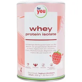 For You eHealth GmbH For You whey protein isolate Joghurt-Himbeere Pulver