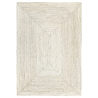 HAMID - Jute Teppich Elfenbein, Alhambra Teppich Handgefertigt Jute 100% Naturfaser de Jute, Wohnzimmer, Esszimmer, Schlafzimmer, Flurvorleger, Farbe Elfenbein (160x230cm)