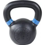 GORILLA SPORTS Kettlebell Gusseisen, Schwarz mit Farbmarkierungen - Kugelhantel, Kugelgewicht