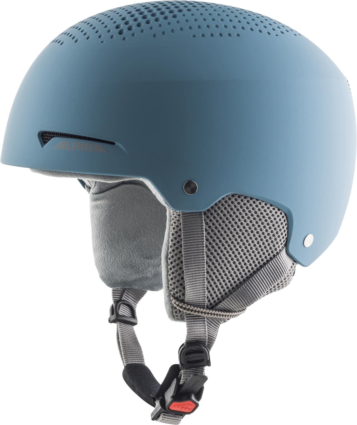 ALPINA ZUPO - Sicherer, Stoßabsorbierender, Belüfteter & Schlagfester Skihelm Für Kinder, skyblue matt, 48-52 cm