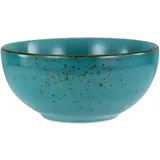 CreaTable 4er Set CreaTable Schale Buddha Bowl Steinzeug Blau