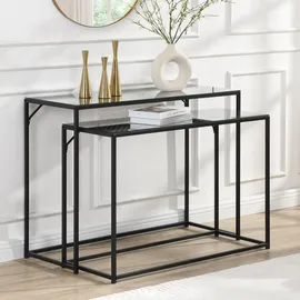 FineBuy FB72750 Konsolentisch 100 x 40 x 77 cm schwarz