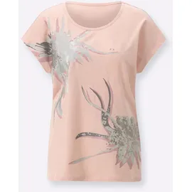 Classic Basics Rundhals-Shirt Rosa 52