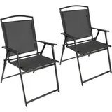Brubaker Campingstuhl 2er Set Dunkelgrau