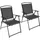 Brubaker Campingstuhl 2er Set Dunkelgrau