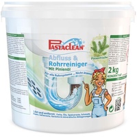 Pastaclean® Abfluss- & Rohrreiniger (2 kg) mit Pinienöl - Kraftvoller Reiniger für freie Abflussrohre - Für alle Rohrsysteme geeignet auch für Kunststoff Rohre
