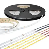 HEXIM Cob Led Strip, 1-15 Meter Led Streifen, Ip20/65 3000k-6000k Cct Rgb: Rgb - 16 Millionen Farbkombinationen, 0.5 Meter