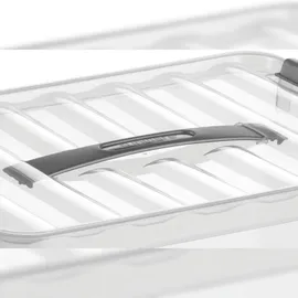 SUNWARE Q-Line Aufbewahrungsbox 40 x 30 x 18 cm 6-tlg. transparent/silber