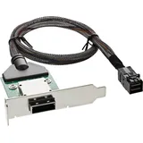 InLine SAS HD LP PCI Slotblech m. Kabel, ext. SFF-8088 auf int. SFF-8643, 0,5m