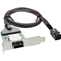 InLine SAS HD LP PCI Slotblech m. Kabel, ext. SFF-8088 auf int. SFF-8643, 0,5m