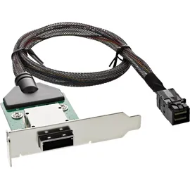 InLine SAS HD LP PCI Slotblech m. Kabel, ext. SFF-8088 auf int. SFF-8643, 0,5m