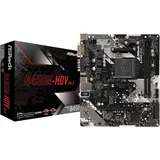 ASRock B450M-HDV R4.0 Micro ATX Mainboard AMD B450 Sockel AM4