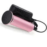 Elektrische Hornhautfeile für Hornhautentferner (Geschwindigkeit einstellbar) mit 60 Ersatz-Pads für Frauen und Männer Pediküre, keine Batterie erforderlich (Rosa)