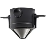 HOMSFOU Edelstahl Kaffeefilter – Wiederverwendbarer Kaffeefilter Für Tassen Mit Einem Durchmesser Von 76 Mm Bis 110 Mm Ultrafeines Sieb Und Abs-Harz Ideal Für Frisch Gebrühten Kaffee