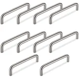10 x SO-TECH® Bügelgriffe BG03e ECHT EDELSTAHL massiv Ø 10 mm/BA 128 mm/Möbelgriffe Schrankgriffe