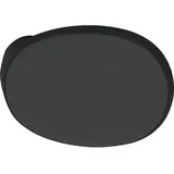 Marchesi Türknopf gekröpft oval, 51 x 81 x 47, - schwarz matt