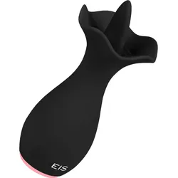 Süßer Auflegevibrator in Blütendesign, 11,7 cm, schwarz